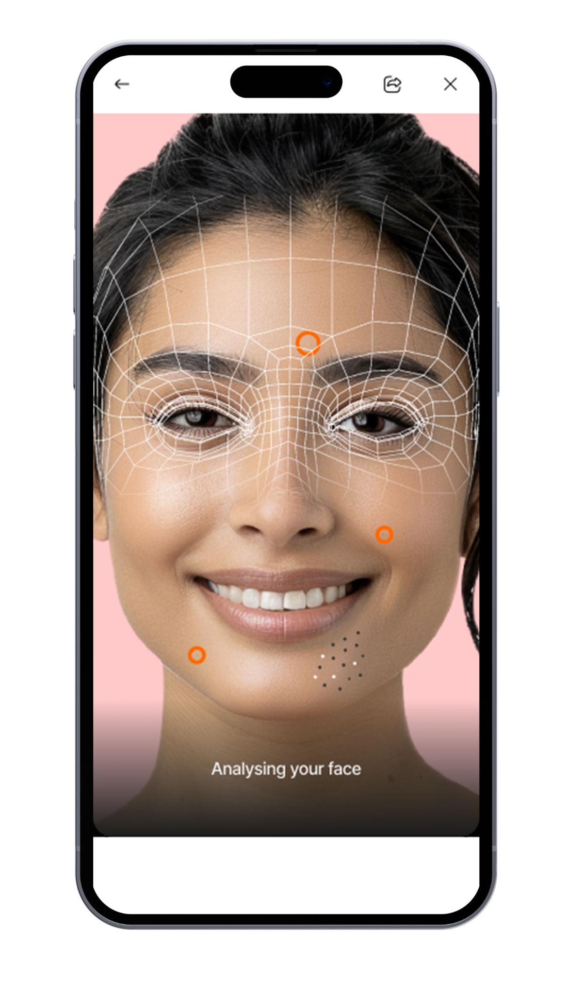 Step 1 · Position and scan your face